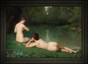 At the Waters Edge by Emmanuel Benner Classical Art Reproduction